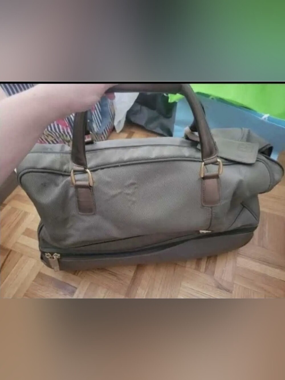 Travel Duffel Bag in Olive Green